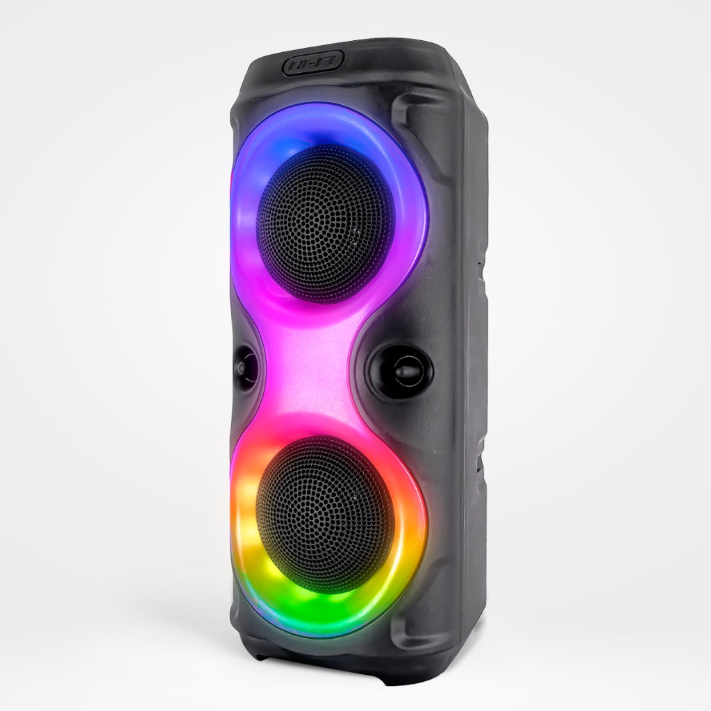Caixa de som Bluetooth portátil com LED RGB